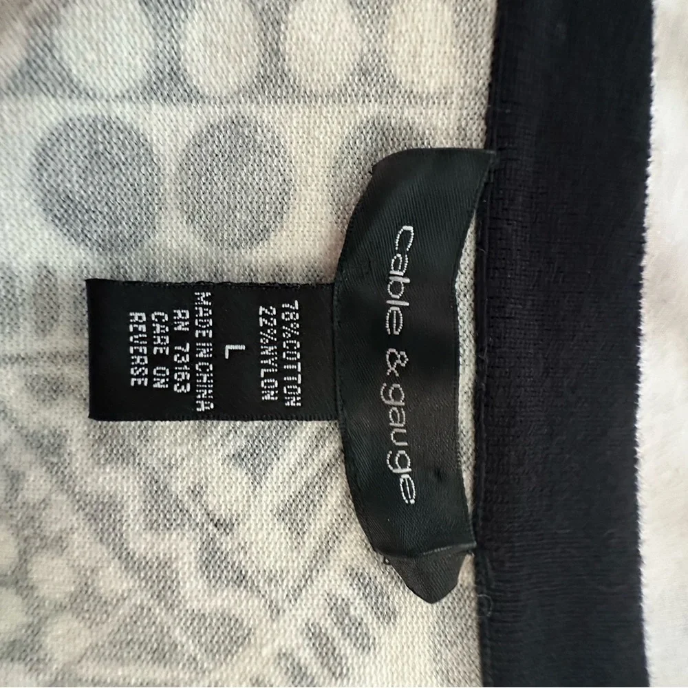 Cable & Gauge Monochrome Knit Top